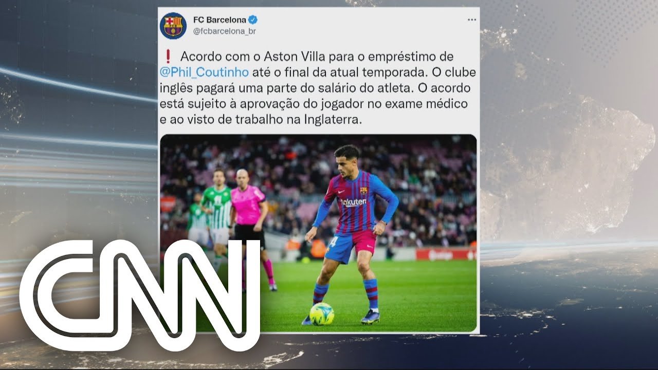 Barcelona anuncia empréstimo de Philippe Coutinho ao Aston Villa | NOVO DIA