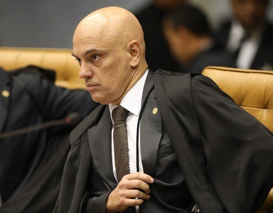In this file photo taken on April 04, 2018 Brazilian Supreme Court judge Alexandre de Moraes is pictured during a session to rule on whether former president Luiz Inacio Lula da Silva should start a 12 year prison sentence for corruption, potentially upending this year